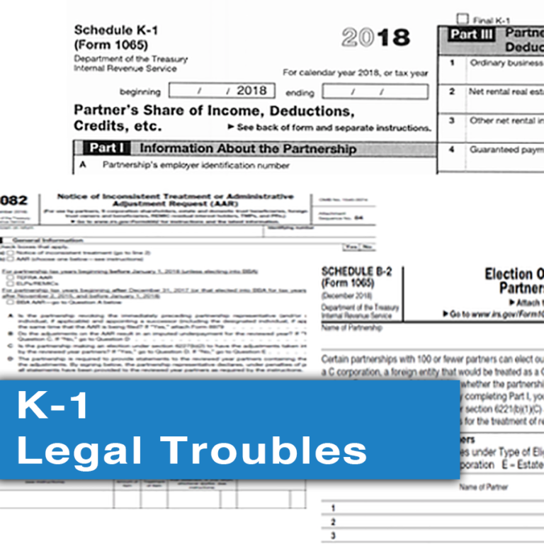 The Six Tax Segments with Attorney T. Scott Tufts–K 1 Form
